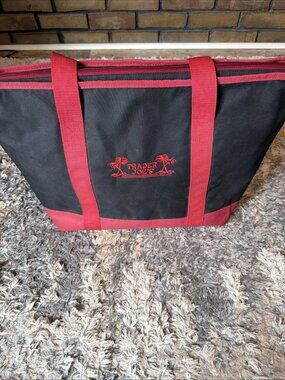 Trader Joe’s Reusable Insulated Bag Cooler Red & Black